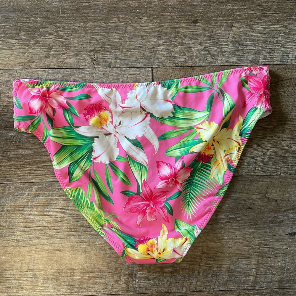 NWT Tommy Bahama Floral & Cheetah Print Reversible Bikini Bottoms - Picture 3 of 5